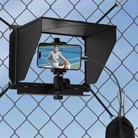 Penyangga Ponsel untuk Fotografi Olahraga Baseball, Pelindung Matahari 3 Sisi Anti Silau, Bingkai Logam Tahan Lama, Cocok untuk iPhone dan Kamera GoPro