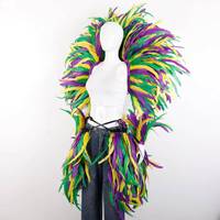 Alas de Plumas de Carnaval de Moda, Falda de Plumas para Danza Samba, Puño de Muñeca, Disfraz de Lujo, Cosplay, Disfraz Suave para Fiesta de Halloween