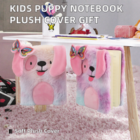 Fabrik-Großhandel Kindergeschenk Hunde-Notizbuch mit Hardcover und Plüschumschlag Neuerscheinung Weiches Welpen-Tagebuch 2439