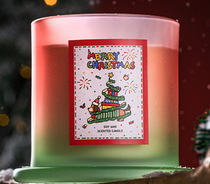 Bougie parfumée artisanale en verre cloche, cadeau de Noël créatif, dans un coffret cadeau pour <span class=keywords><strong>la</strong></span> décoration de Noël à <span class=keywords><strong>la</strong></span> maison, souvenirs de fêtes - Product Image 3