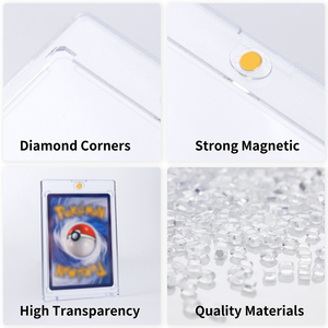 35PT 55PT 75PT 100PT 130PT 180PT Transparante One Touch <span class=keywords><strong>Hard</strong></span> Case Magnetische Kaarthouder Met Sterkere Magneet voor Trading Cards - Product Image 2
