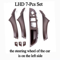 Poignée intérieure de porte en carbone pour BMW Série 5 F10 F11, garniture de coussinets de poignée d'accoudoir, lot de 7 pièces, vente en gros