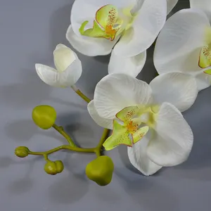 Artificial Real Touch Orchid 40inches Fake Butterfly Orchid Phalaenopsis Flower For Vase Home Wedding Decoration