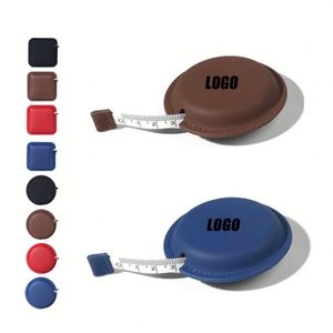 Cinta Métrica MINI de Cuero PU con Grabado Láser, Regalo Promocional de Fábrica, Venta Caliente - Product Image 1