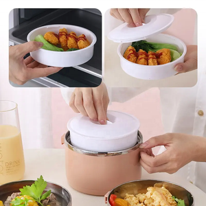 Tất cả trong một cách điện 3 Tier Stackable thép không gỉ <span class=keywords><strong>Bento</strong></span> hộp <span class=keywords><strong>4</strong></span> lớp tiffin tàu sân bay container thực phẩm Hộp Ăn Trưa với xử lý - Product Image 3