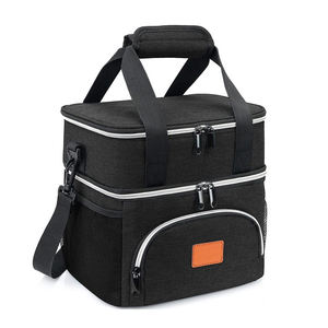 Водонепроницаемая изолированная сумка для ланча с двойным отделением для мужчин и женщин, герметичная большая многоразовая коробка для ланча для офиса - Product Image 3