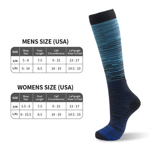 <span class=keywords><strong>Calze</strong></span> sportive ad alta elasticità a compressione da <span class=keywords><strong>donna</strong></span> <span class=keywords><strong>calze</strong></span> a pressione per modellare le gambe assorbenti con sudore all'ingrosso <span class=keywords><strong>calze</strong></span> a compressione - Product Image 3