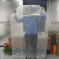 Sacs en plastique transparents de qualité alimentaire de grande taille à fond carré de 100 microns, personnalisés en gros, estampage à chaud, résistants à l'humidité pour carton
