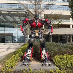 Sculpture de robot en fer grand modèle King Kong Autobot <span class=keywords><strong>Optimus</strong></span> <span class=keywords><strong>Prime</strong></span>, modèle d'activités, ornements, accessoires, 2m, peinture automobile, sans placage - Product Image 5