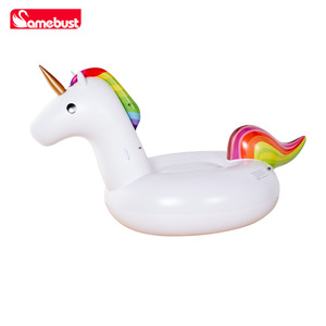 Jouet gonflable flottant pour piscine Samebust Unicorn, taille mini, pour s'amuser dans l'eau - Product Image 4