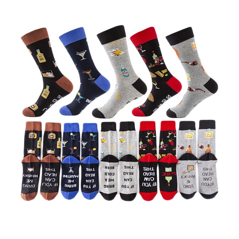 Ready To Ship Latest Style Dress Woven Cool Socks Shopping Online Patterned For Young Unisex