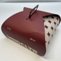 High Quality Multifunctional Wholesales Customized Cake Paper for Bakery Packaging logo Printing White Cardboard with Handle