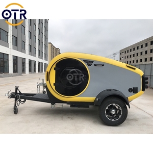 Campeur compact en forme de larme avec porte-bagages de toit pour kayak et vélos - Product Image 1