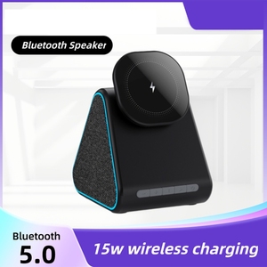 ที่ชาร์จไร้สายแบบแม่เหล็กตั้งโต๊ะใหม่พร้อมที่วางลำโพงสำหรับ <span class=keywords><strong>iPhone</strong></span> 17 16 15 14 <span class=keywords><strong>13</strong></span> <span class=keywords><strong>PRO</strong></span> <span class=keywords><strong>MAX</strong></span> สำหรับ airpods 15W ชาร์จเร็ว - Product Image 2
