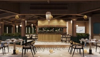 Ensemble de meubles en rotin tressé sur mesure pour bar, café, restaurant, canapé en bois massif tissé moderne et table en marbre