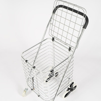 Hitree vente en gros moderne de haute qualité réutilisable pliant Portable 6 roues chariot d'épicerie caddies