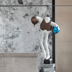 Escultura de Figura Abstracta Personalizada OEM de FRP, Estatua de Personaje de Fibra de Vidrio con Color Sólido Degradado, Escultura <span class=keywords><strong>Art</strong></span>ística para Suelo para Propiedades Inmobiliarias - Product Image 1