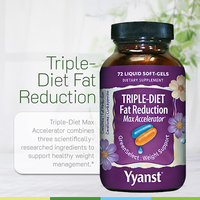 Complément alimentaire de soutien à la perte de poids Triple-Diet Fat Reduction Max Accelerator de haute qualité à base de Garcinia Cambogia et de thé vert en gélules molles
