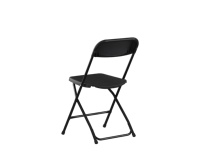 Chaises pliantes Americana blanches empilables en plastique et métal pour événements, capacité de poids de 800 lb, vente en gros populaire pour les fêtes en plein air