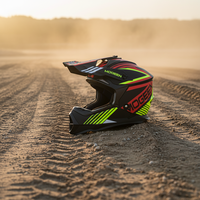 Casque de moto tout-terrain de haute qualité en ABS, certifié ECE/DOT, personnalisable, ventilé et sécurisé