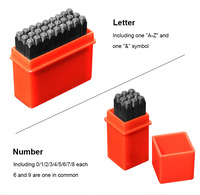 Lot de poinçons en acier pour lettres A-Z, outils de marquage métallique pour cuir, bijoux, bois, artisanat DIY, vente en gros OEM