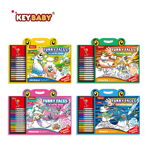 Libro <span class=keywords><strong>de</strong></span> Colorear Personalizado Keybaby con <span class=keywords><strong>Caras</strong></span> Divertidas Cambiantes y Ojos Extraños, con Rotulador <span class=keywords><strong>de</strong></span> Acuarela, Asa Portátil, Libro <span class=keywords><strong>de</strong></span> Actividades para Colorear - Product Image 6