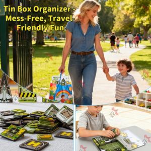 ชุดของเล่นแม่เหล็กแบบพกพา 42 ชิ้น บรรจุในกล่องดีบุก ขนาด 3.75 ซม. ของเล่นแม่เหล็กขนาดเล็กสำหรับเด็ก กำลังเป็นที่นิยมในปี 2025 - Product Image 3