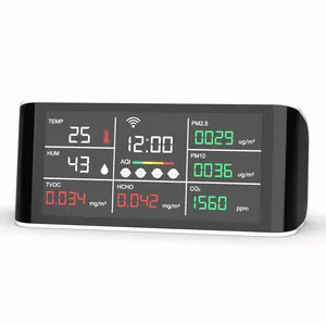 Hcho, Tvoc, Pm2.5, Humidity Temperature Air Quality Monitor Indoor Air Quality Monitor