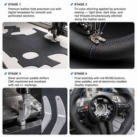 Volant de voiture en cuir M Sport pour BMW Série F F01 F07 F10 F12 F15 F16 F30 F31 F32 F35 F20 F25 F26 E92 X6 E71 X5 E70 M3 M4