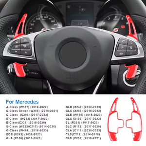 Paleta de cambio de volante SYPES para <span class=keywords><strong>Mercedes</strong></span> Benz a B C <span class=keywords><strong>E</strong></span> GLE Class W176 W205 W246 C117 W218 Extended Carbon ABS Aluminium OEM - Product Image 5
