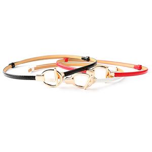 Women's Versatile Thin PU Leather Waist Belt Small Adjustable Dress Belt with Alloy Buckle <strong>Fashion</strong> <strong>Accessory</strong> - Product Image 3