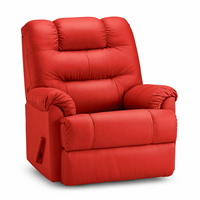 Fauteuil inclinable moderne en cuir PU, fauteuil simple inclinable manuel avec repose-pieds, fauteuil de salon