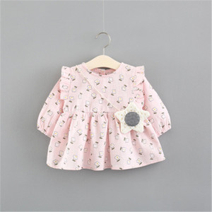 Robes décontractées en coton pour filles, idéales pour la danse, le sport, les occasions spéciales et semi-formelles, avec motifs floraux pour photos de bébés - Product Image 5