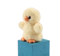 Écologique 100% particules recyclées jouets en peluche personnalisés trucs animaux jouets poussins jaunes jouets coupés