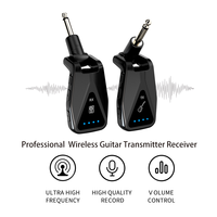 Équipement de production musicale Microphone de studio sans fil avec ensemble de micro sans fil rechargeable Transmetteur de guitare