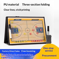 Tableau tactique de basketball pour entraîneur, avec explications professionnelles, tableau magnétique avec stylo tactique magnétique, effaçable, en PVC