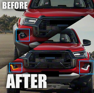 Para Toyota Hilux GR Sport 2023-2026, Luces Delanteras de Conducción Diurna DRL con Luces Antiniebla y Señales de Giro Amarillas, 2 Piezas - Product Image 2