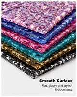 Feuille acrylique colorée à paillettes éclatantes, panneau décoratif irisé en PMMA pour découpe laser, bijoux, artisanat DIY et présentation