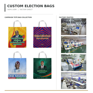 Bolsa de Tela No Tejida Personalizada con Logotipo para Campañas Electorales, Regalo Promocional - Product Image 1