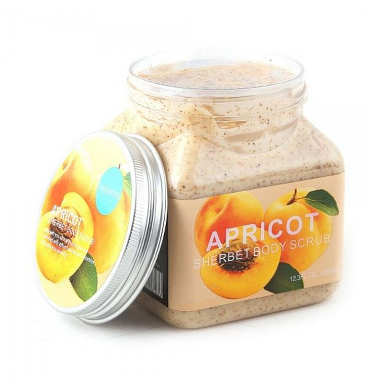 Poudre Grain D'Abricot Pour Gommage Visage A Base L'Abricot De Corps Scrub Bodi Pemutih Aprikot Scrub Wajah dan Tubuh