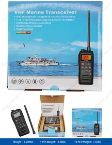 Émetteur-récepteur marin Rs-39m RÉCENT Interphone sans fil Ipx7 Étanche Flotteur à main Bateau Navire Parler Radio bidirectionnelle Talkie-walkie
