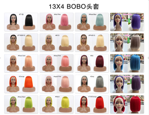 HD Bob parrucca 13x4 pizzo frontale a 200% densità naturale colore nero Pre-pizzicato <span class=keywords><strong>capelli</strong></span> da <span class=keywords><strong>donna</strong></span> <span class=keywords><strong>capelli</strong></span> umani lisci - Product Image 6