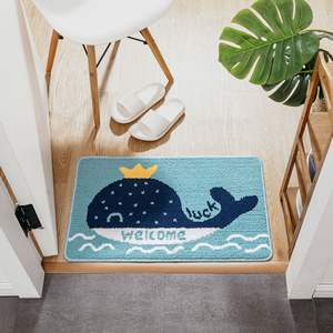 קריקטורה חמודה דג אמבטיה רחצה בולעים בולעים אמבט מחצלות ללא החלקה לגיבוי אמבטיה מקלחת כיור אמבטיה חדר אמבטיה - Product Image 2