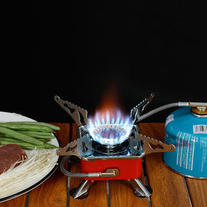 Estufa de cartucho de acero inoxidable plegable portátil para acampar al aire libre, senderismo, viajes por carretera, diseño de tipo dividido, combustible de <span class=keywords><strong>butano</strong></span> a prueba de viento - Product Image 5