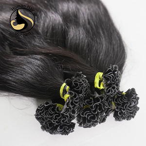 Extensiones de cabello humano de doble estiramiento, cabello prepegado con punta plana I /U, queratina italiana, venta al por mayor, de Vietnam - Product Image 3