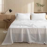 Parure de lit de luxe en lin pur 100% naturel français, draps de lit de qualité supérieure