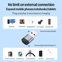 10Gbps USB A 3.2 Port vers Type C Connecteurs femelles OTG Adaptateur de convertisseur de souris pour lecteur Flash de téléphone portable