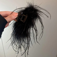 Plume Fascinator fleur pince à cheveux pour femmes chapeaux de mariée mariage Cocktail thé fête Derby Costume chapeau épingle accessoire de cheveux