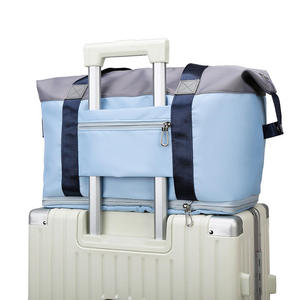 Bolsa de Viaje Expandible Impermeable de Gran Capacidad con Doble Color, de Poliéster, para Estudiantes, para Viajes Cortos, para Yoga - Product Image 3