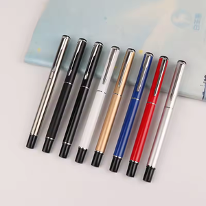 金属ローラーペン2025新工場カスタムロゴ経済的ブルースリムペン - Product Image 3